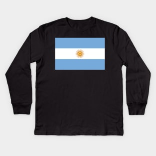 Argentina front Kids Long Sleeve T-Shirt